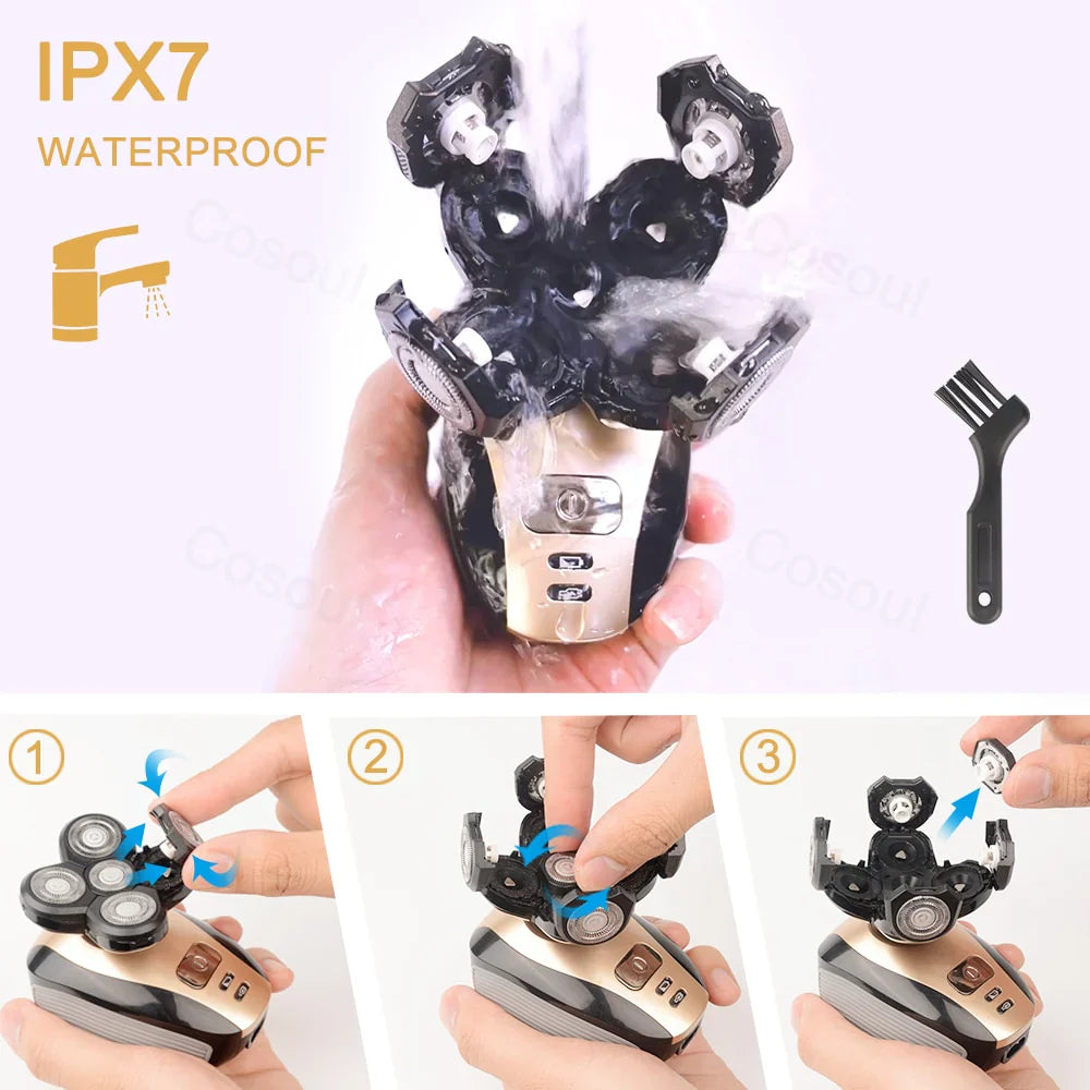 Rasoir électrique multifonctionnel 4D 5 en 1 (GNF)