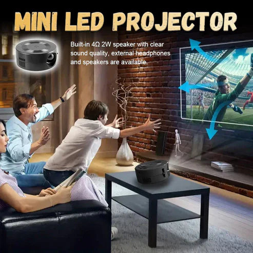 Mini projecteur LED portable HD 1080P (GNF)