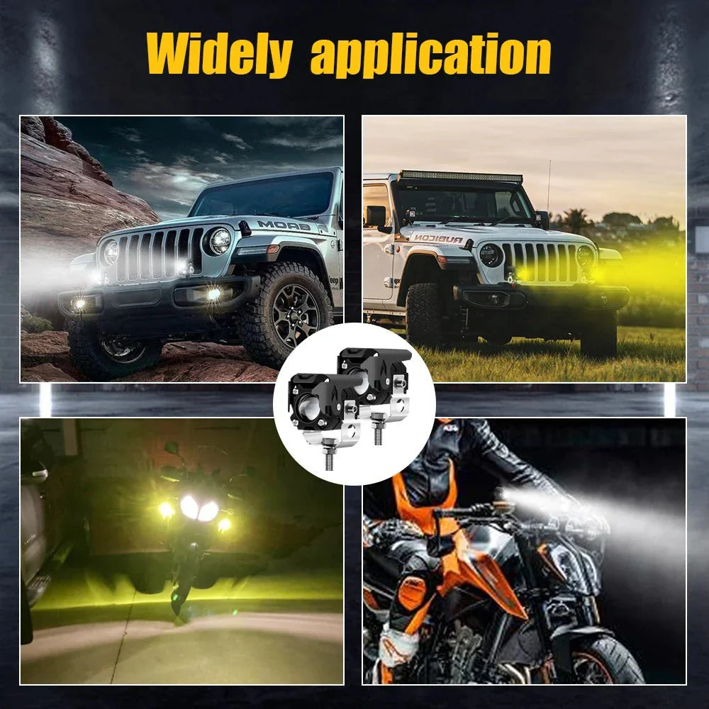 Feu de conduite de moto, feu auxiliaire LED